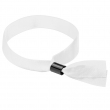 Pulsera de tela sublimable con cierre de seguridad - Blanco