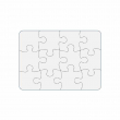 Sublimable Rectangular Cardboard Puzzle 12 Pieces - 13.2x18.1cm