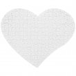 Heart-Shaped Cardboard Sublimation Jigsaw Puzzle - 208 pieces 