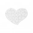 Puzzle en carton pour sublimation forme cœur 28 pièces