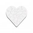 Sublimation Wooden Puzzle - Heart 17x17cm - 23 pieces