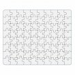 Sublimable Rectangular Cardboard Puzzle 80 Pieces - 19.5x24.4cm