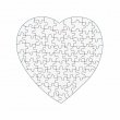 Sublimable Heart Cardboard Puzzle 75 Pieces - 19x19cm