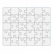 Puzzle rectangulaire en carton sublimable 30 pièces - 19x24,2cm