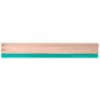 Wooden Squeegee for screen printing, 9x50mm blade, 75-shore hardness, square cut, 100cm