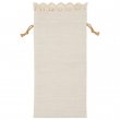 Sublimable Linen Pouch with Crochet Border - 16.3x35cm