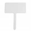 Señal de jardín para sublimación de aluminio blanco forma Rectangular - 197 x 254 mm