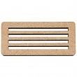 Support pour sous-verres MDF10 - 4 fentes