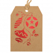 Christmas Gift Tag - Decorations - Pack of 10 units