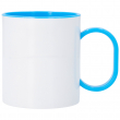 Mug en polymère - Anse et intérieur de couleur - Bleu ciel