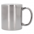 Mug en céramique effet métallisé argent miroir pour gravure laser 