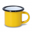 Mini mug en émail pour sublimation couleur jaune