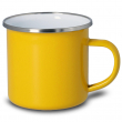 Mug en émail pour sublimation couleur jaune