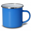 Mug en émail pour sublimation couleur bleu