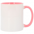 Mug avec anse et intérieur colorés - Rose