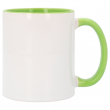 Mug avec anse et intérieur colorés - Vert clair