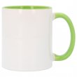 Sublimable Coloured Inner & Handle Mug - Light Green