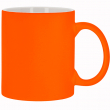 Taza naranja mate para grabado láser