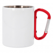 Mug sublimable en inox avec anse mousqueton