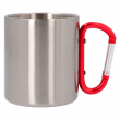 Mug acier sublimable avec anse mousqueton