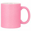 Taza para sublimación purpurina - Rosa