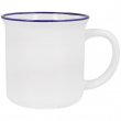 Enamel Style Mug - Blue Border