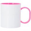 Mug en polymère - Anse et intérieur de couleur - Rose