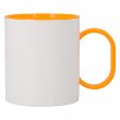 Mug en polymère - Anse et intérieur de couleur - Jaune