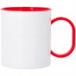Polymer Mug - Coloured Handle & Inside - Red