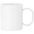 Taza de plástico sublimable blanca brillo