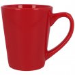 Taza de cerámica cónica color rojo