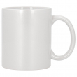 Taza efecto perlado color blanca