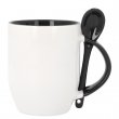 Sublimation Mug - Black Inner, Handle & Spoon