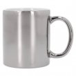 Ceramic Mug for Laser Engraving - Silver Mirror Finish