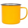 Mug en émail jaune