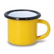 Mini mug en émail pour sublimation couleur jaune