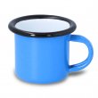 Mini mug en émail pour sublimation couleur bleu