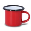 Mini mug en émail pour sublimation couleur rouge