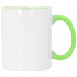 Mug sublimable avec bord et anse de couleur vert clair