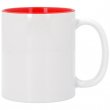 Mug sublimable avec intérieur coloré rouge