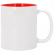 Taza para sublimación con interior de color Rojo