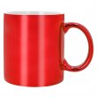 Taza de cerámica para sublimación rojo espejo