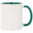 Coloured Inner & Handle Mug - Green