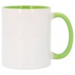 Coloured Inner & Handle Mug - Light Green