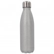 Gourde en acier inoxydable couleur argent pailleté 500ml sublimable