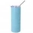 Sublimation Skinny Tumbler - UV Colour Changing - White/Blue