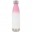 Bouteille d'eau pour sublimation de 500ml à effet dégradé lilas - Base inox