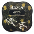 Tinta ecosolvente para sellos Stazon Midi color Negro