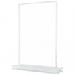 Rectangular Glass Trophy with Base
