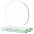 Trophée en verre ronde avec base